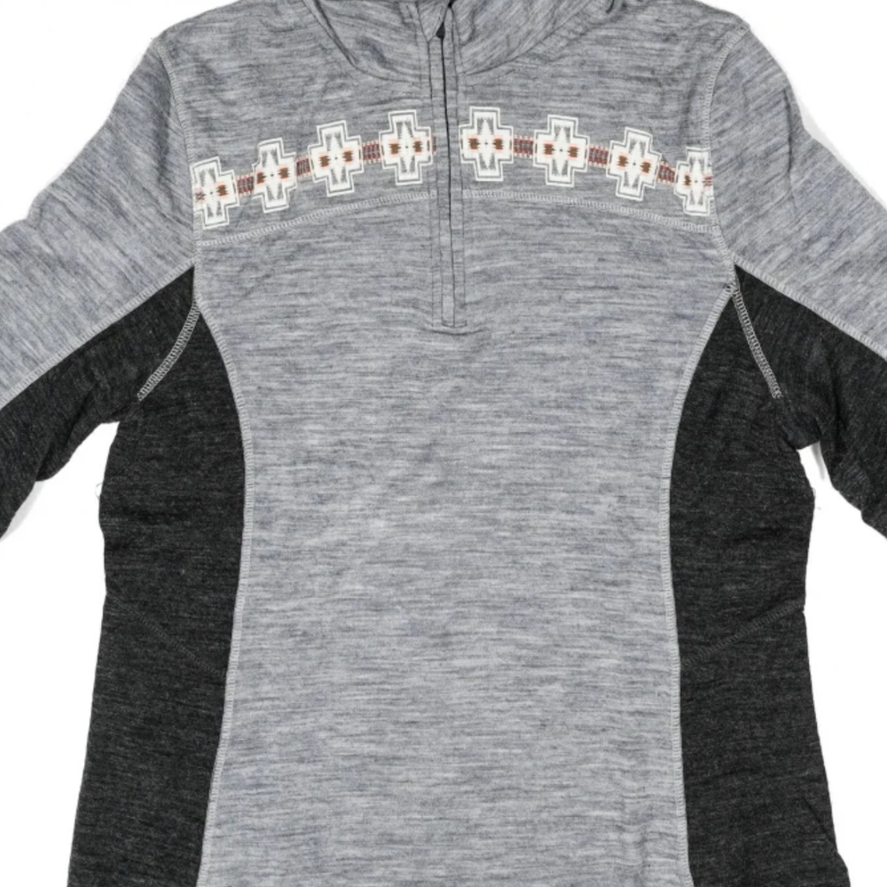 Pendleton Woolen Mill Women's Long Sleeve 1/2 Zip Base Layer top